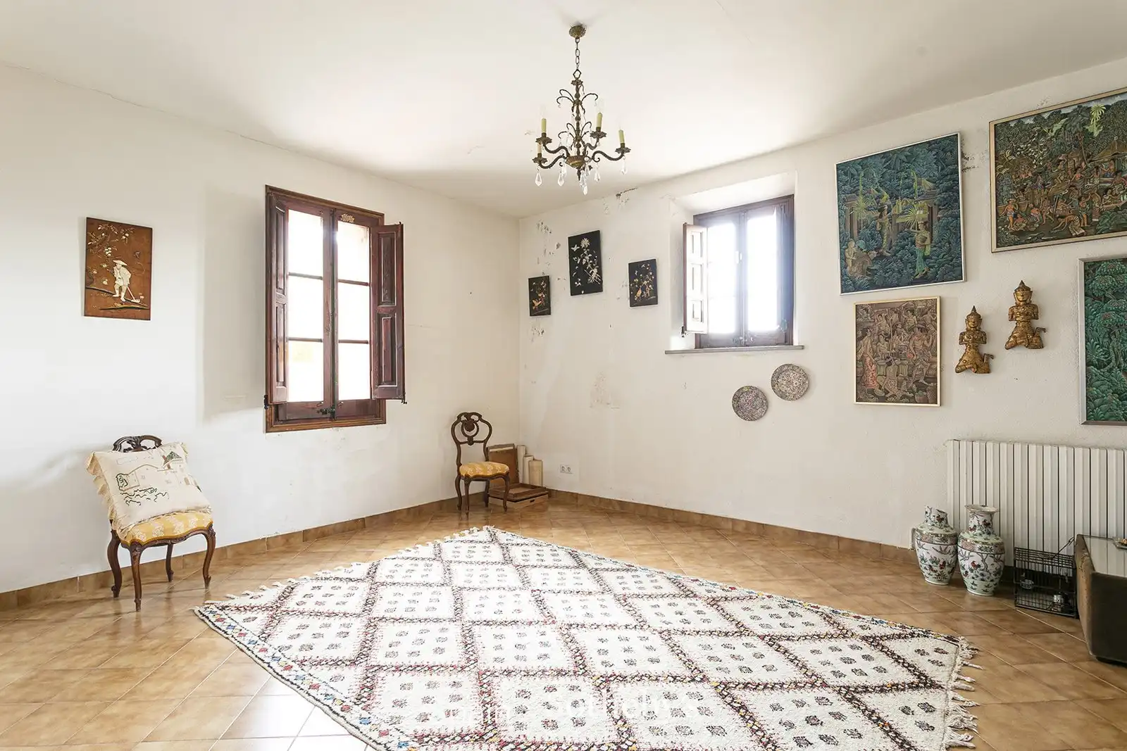 Sala d'estar de Casa o xalet en venda en Castelldefels amb Aire condicionat, Calefacció i Jardí privat