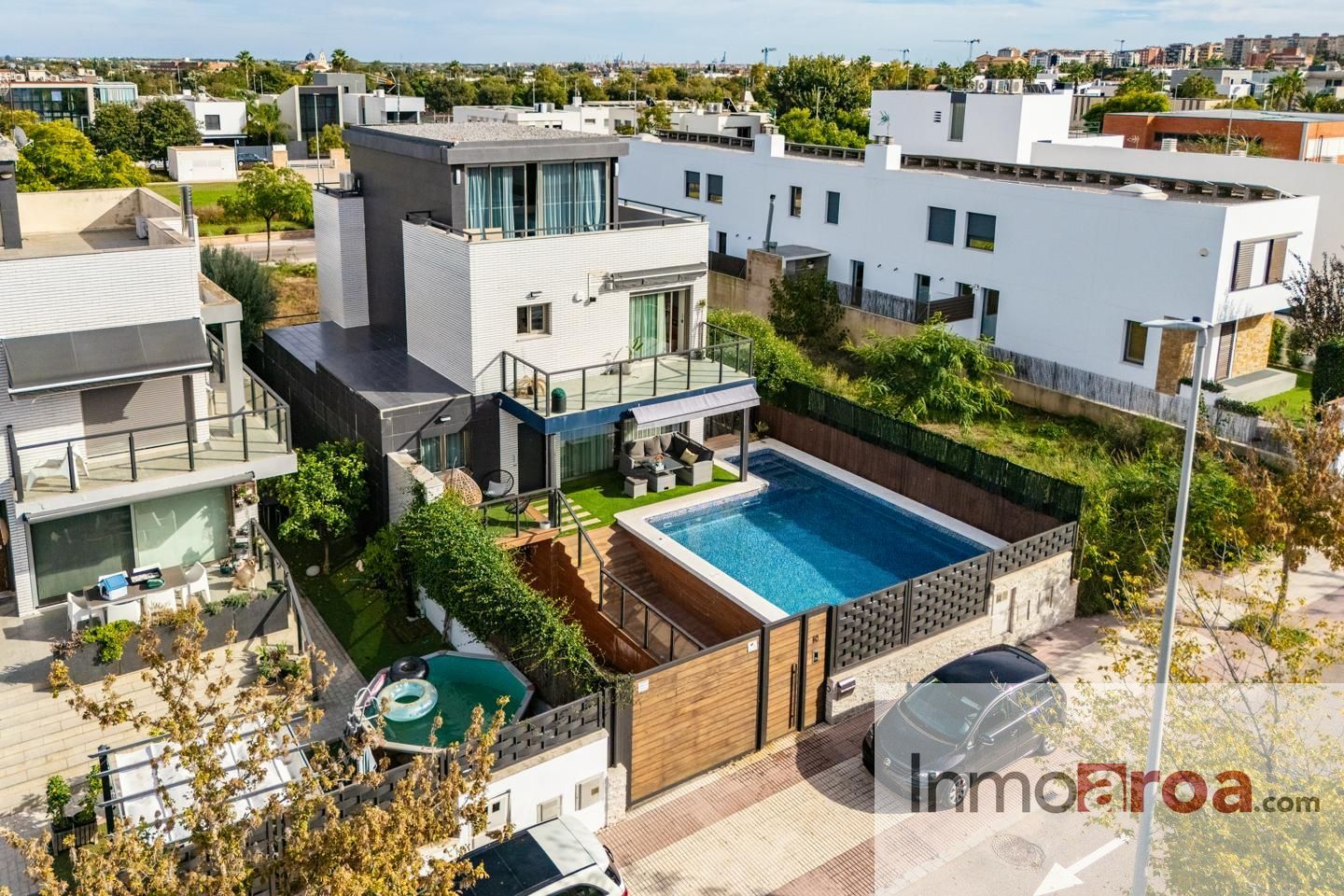 Swimming pool of House or chalet for sale in Castellón de la Plana / Castelló de la Plana  with Air Conditioner, Heating and Private garden