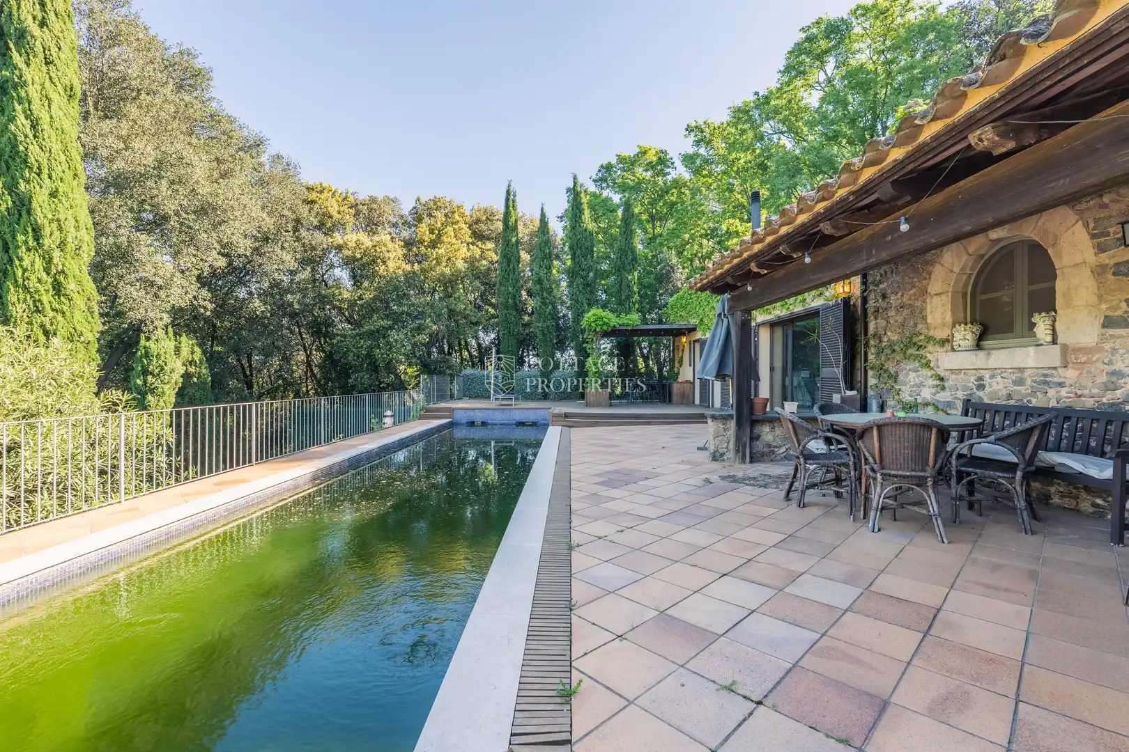 Terrace of Country homes for sale in Foixà  with Air Conditioner, Private garden and Swimming Pool