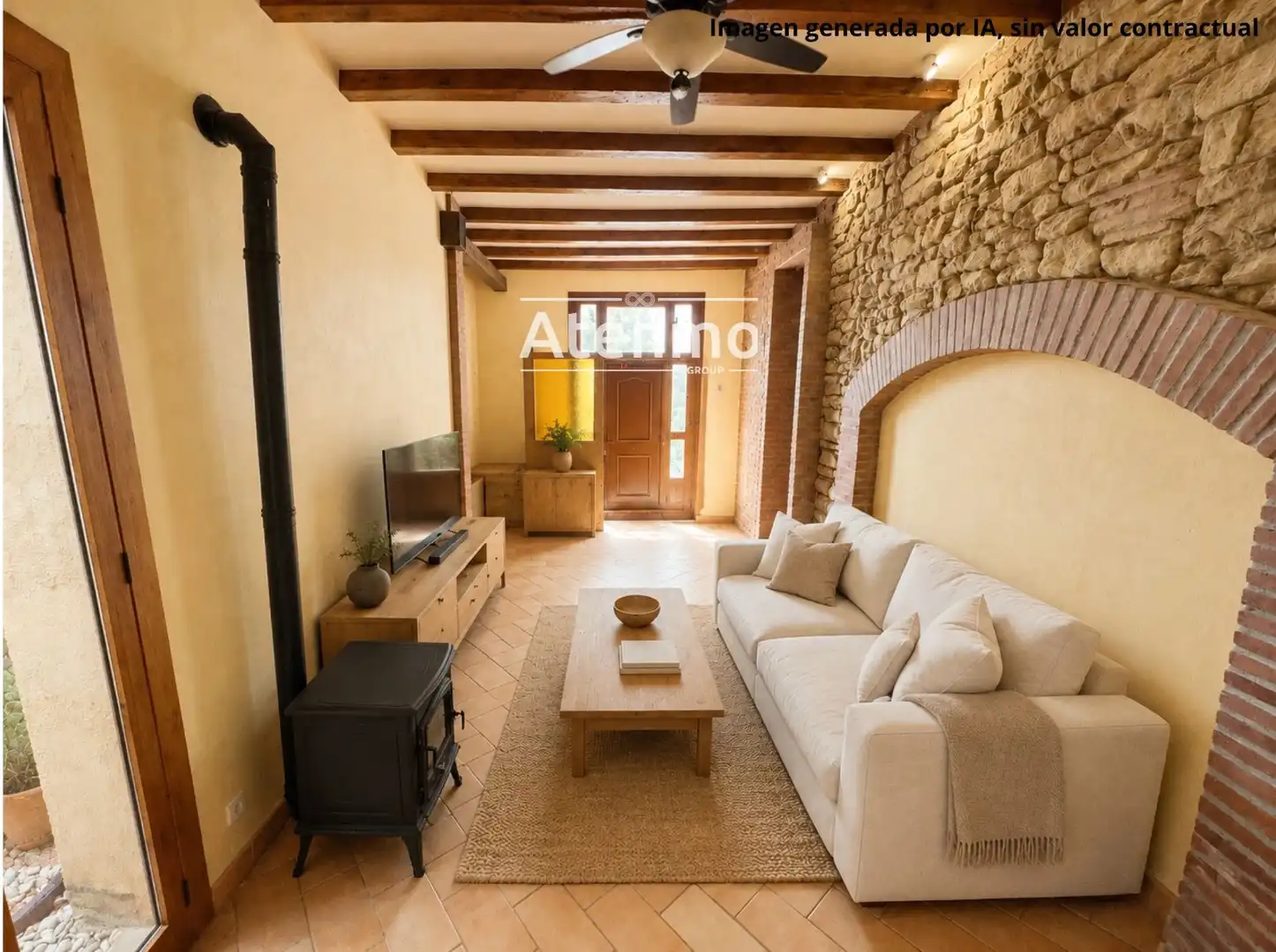 Sala d'estar de Casa o xalet en venda en Barcelona amb Terrassa