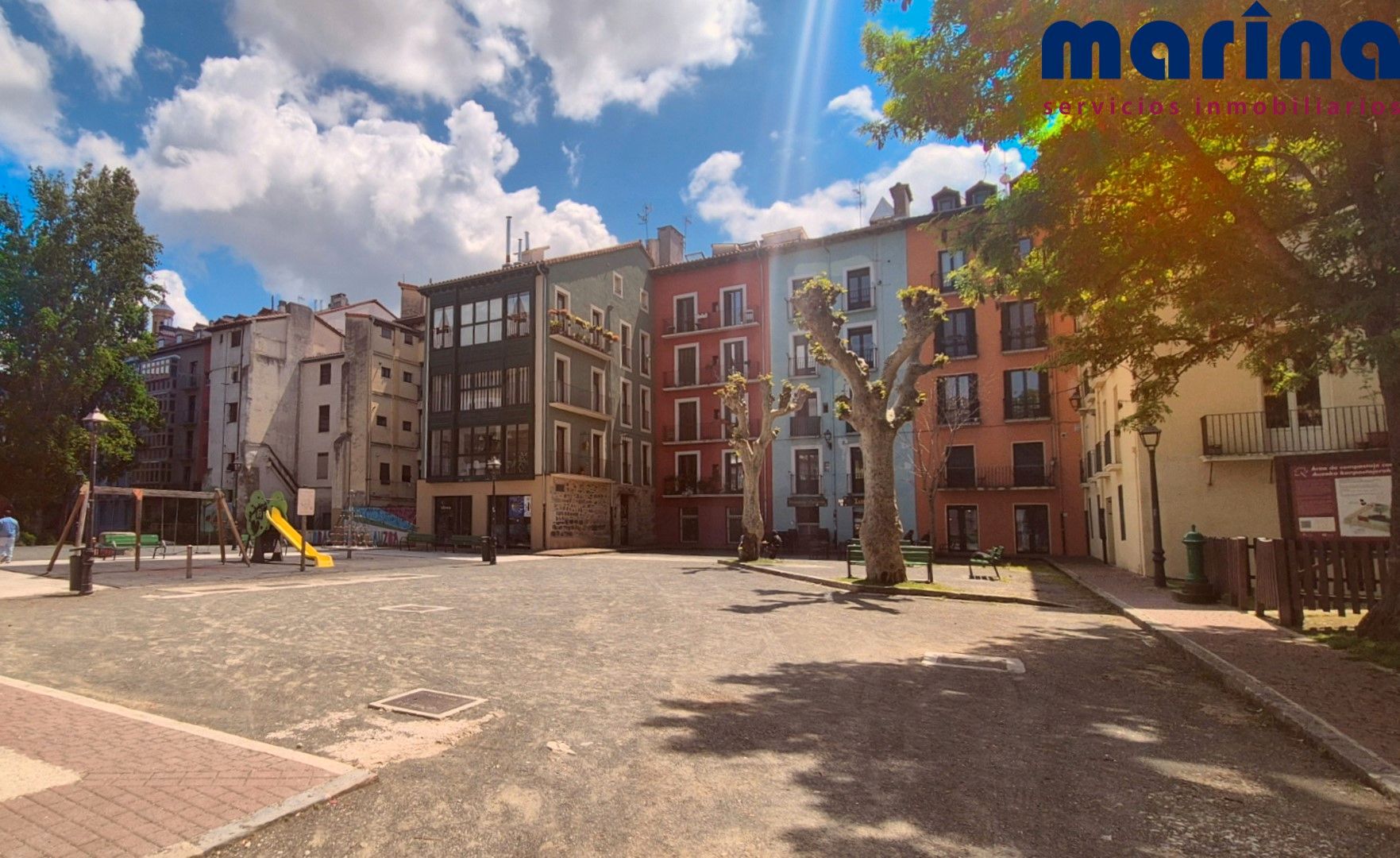 Exterior view of Apartment for sale in  Pamplona / Iruña  with Heating, Furnished and Balcony