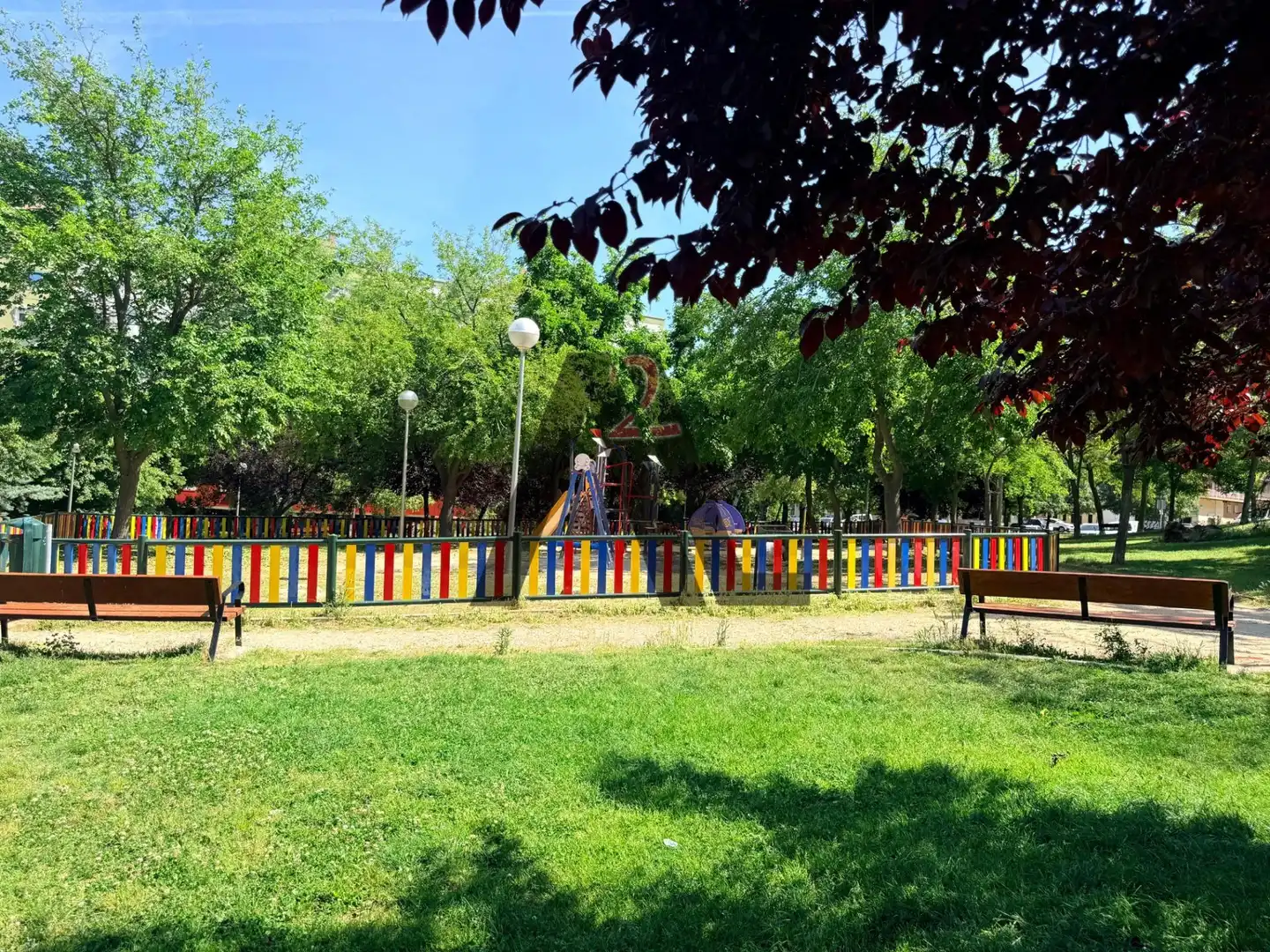 Garden of Flat for sale in Madrid  with Air Conditioner and Balcony