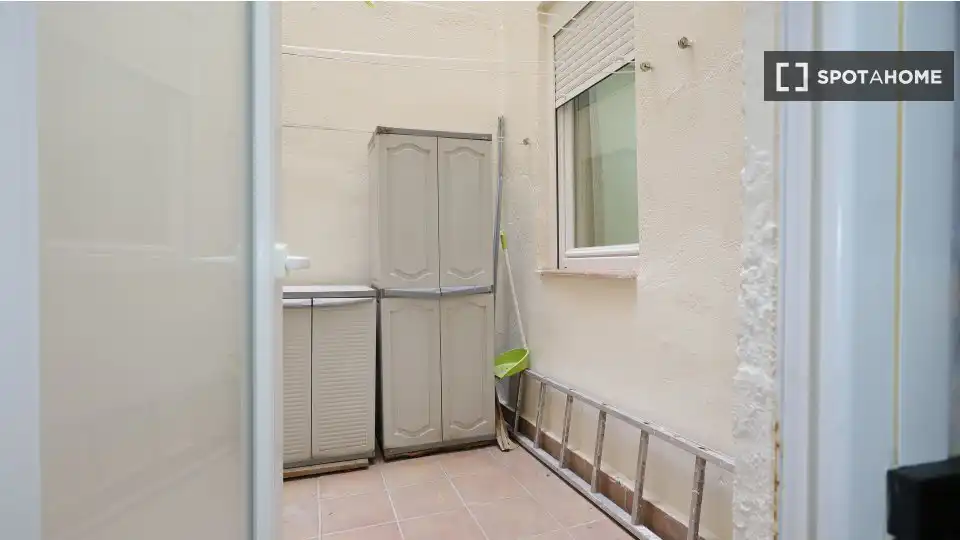 Terrassa de Apartament per a compartir en Madrid amb Aire condicionat, Calefacció i Terrassa