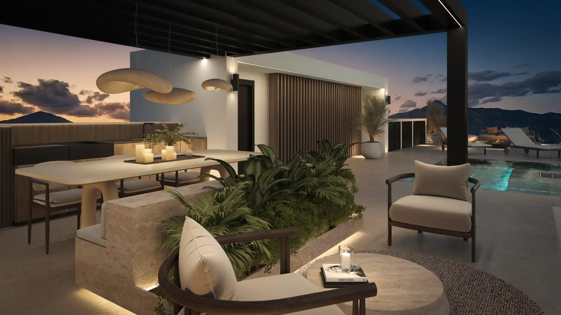 Terraza de Casa o chalet en venta en Marbella con Aire acondicionado, Calefacción y Jardín privado