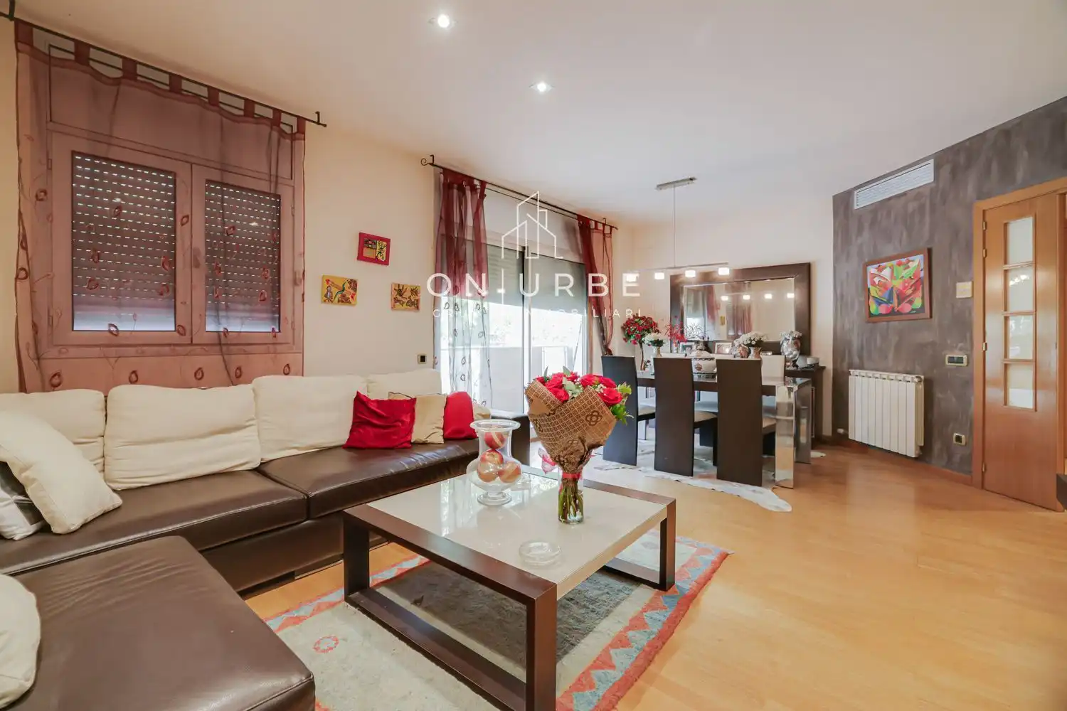 Wohnzimmer von Wohnung zum Verkauf in Barcelona mit Klimaanlage, Terrasse und Abstellraum