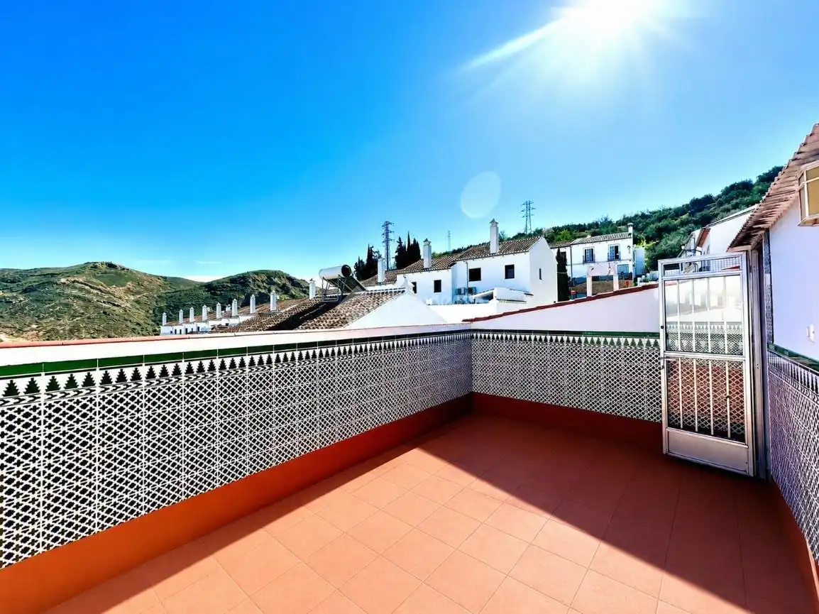 Vista exterior de Casa adosada en venta en Antequera con Aire acondicionado, Trastero y Amueblado