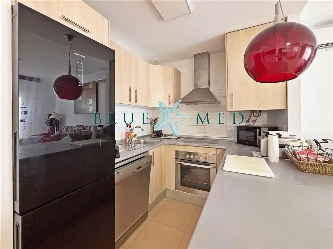 Cocina de Apartamento en venta en Alhama de Murcia con Aire acondicionado, Jardín privado y Terraza