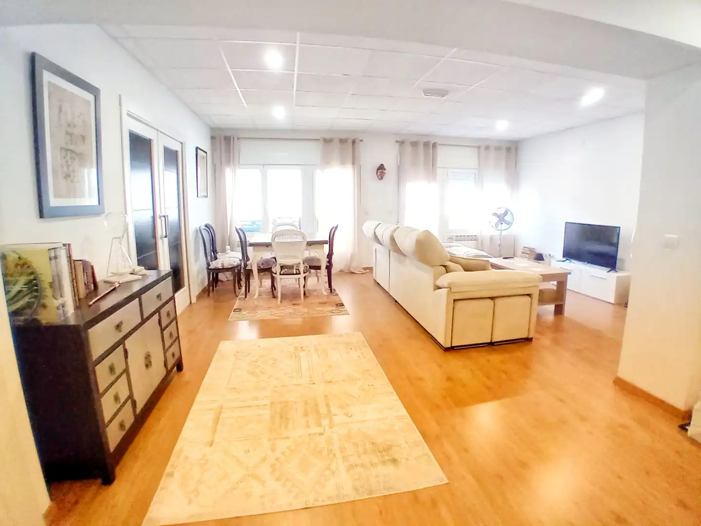 Living room of Flat for rent in Aranda de Duero  with Heating, Parquet flooring and Terrace