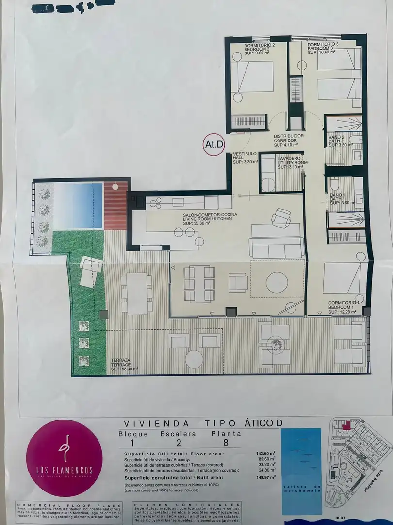 Penthouse with lift for sale in Mar Menor de Cartagena – Cabo de Palos, imagen 30