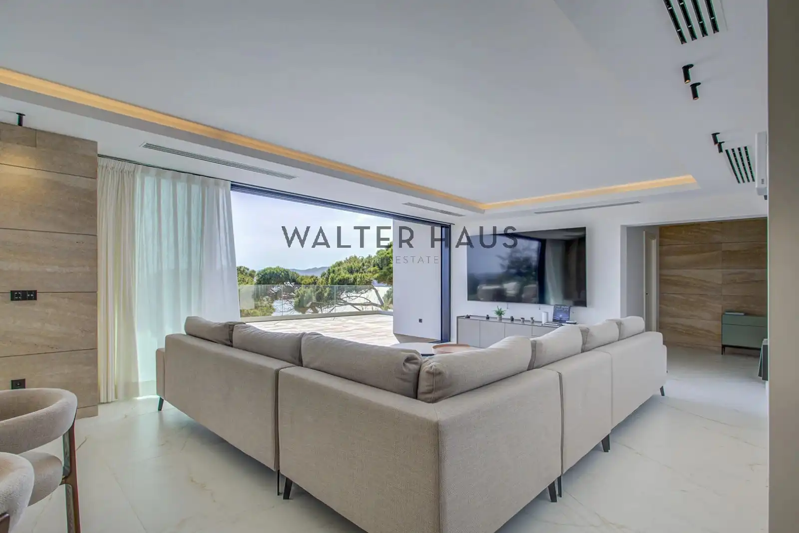 Sala de estar de Casa o chalet en venta en Sant Feliu de Guíxols con Aire acondicionado, Jardín privado y Terraza