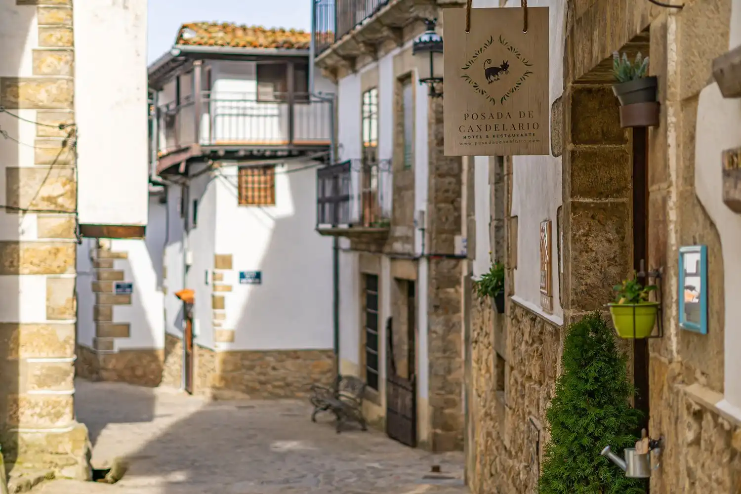 Vista exterior de Finca rústica en venta en Candelario con Calefacción, Jardín privado y Terraza