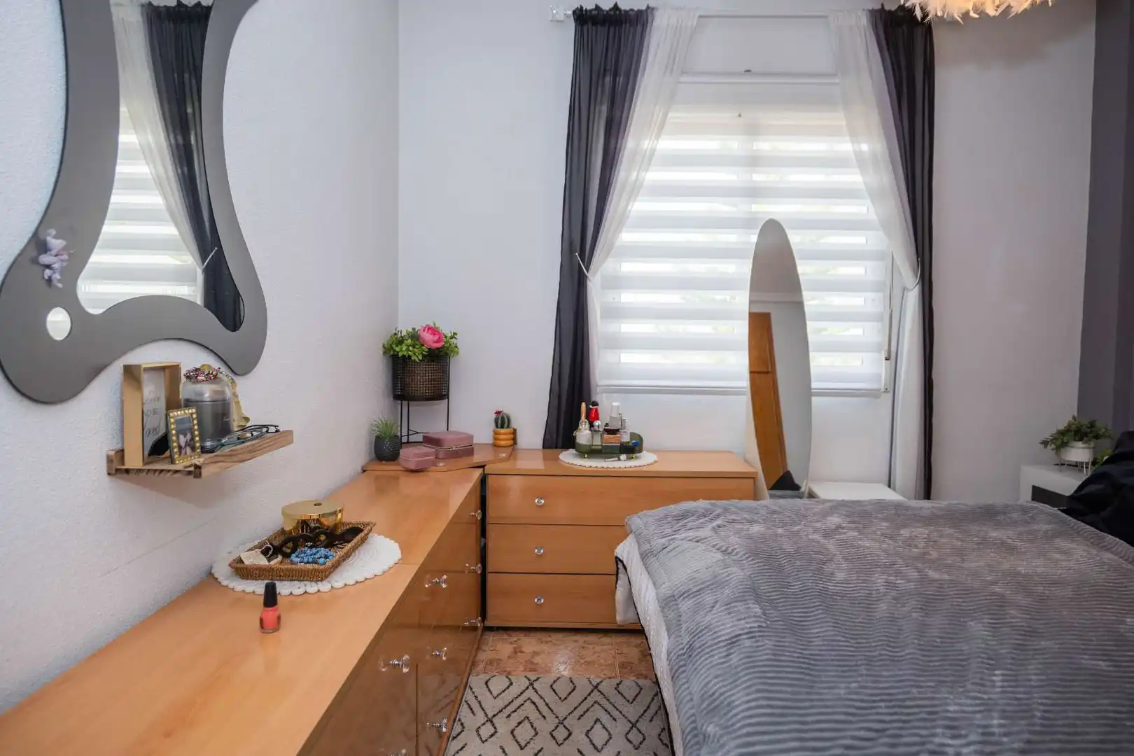 Schlafzimmer von Einfamilien-Reihenhaus zum Verkauf in Orihuela mit Klimaanlage, Heizung und Terrasse