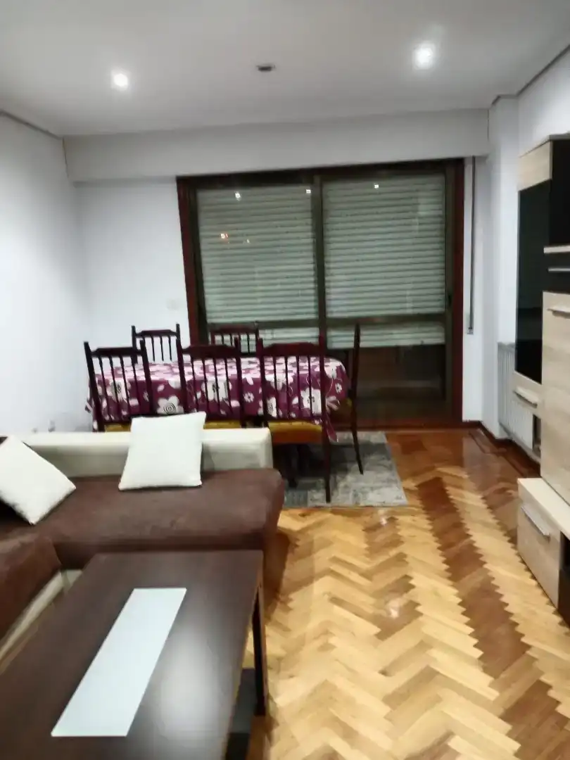 Living room of Flat for rent in Vigo   with Parquet flooring, Furnished and Balcony