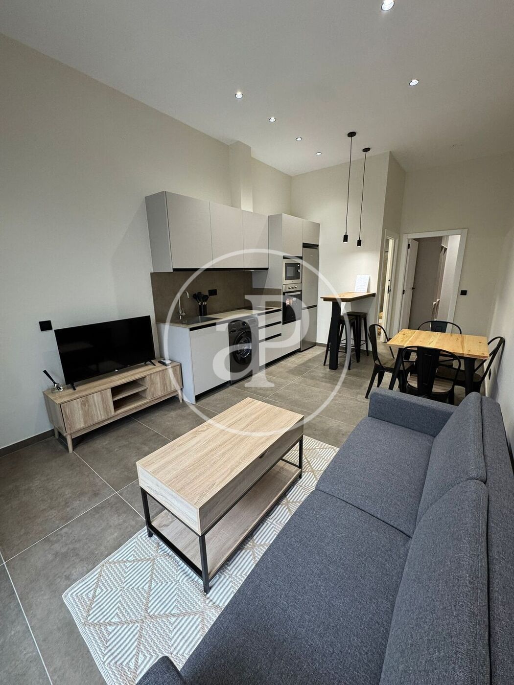 Living room of Flat to rent in  Valencia Capital  with Air Conditioner, Heating and Furnished