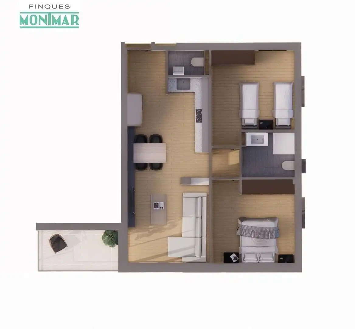 Wohnung zum Verkauf in Sant Pere de Ribes mit Klimaanlage, Heizung und Privatgarten