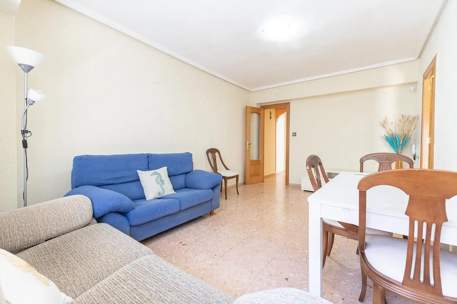 Sala de estar de Piso en venta en Valencia con Aire acondicionado, Amueblado y Balcón