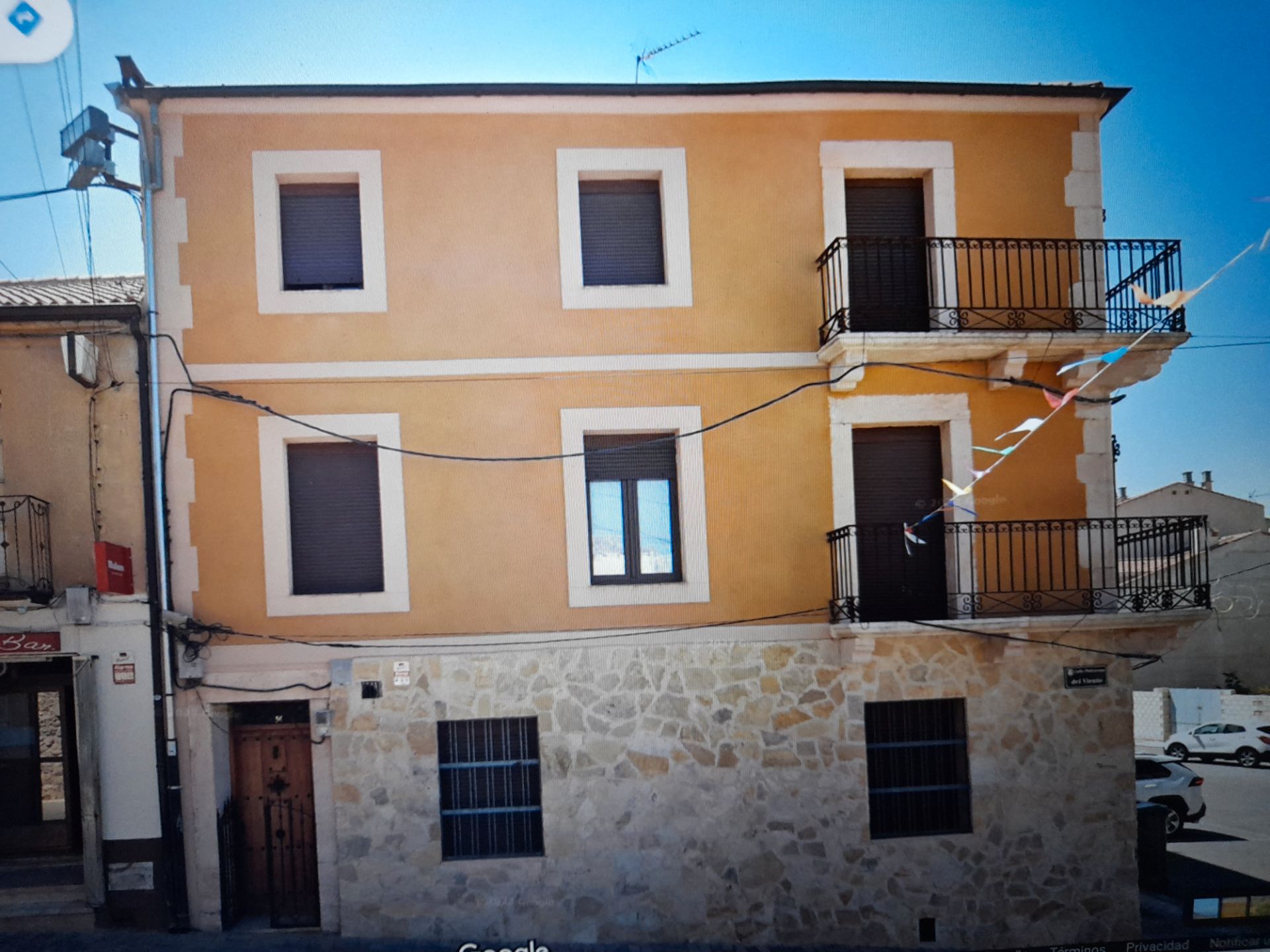 Vista exterior de Casa o xalet en venda en Cantalejo amb Moblat, Balcó i Alarma