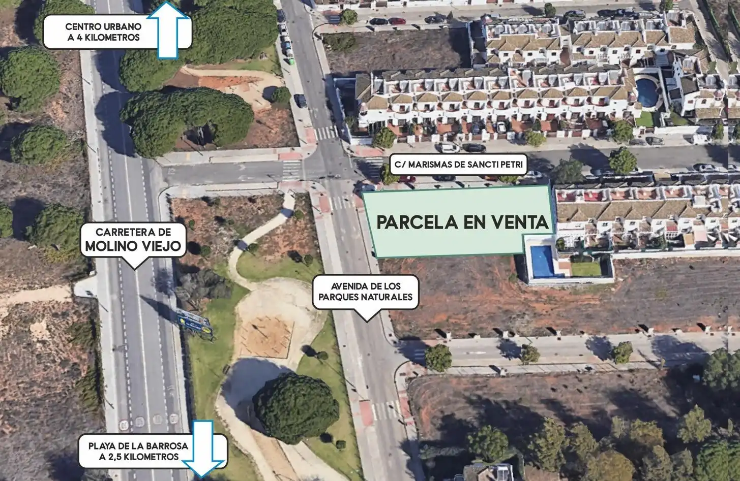 Vista exterior de Residencial en venda en Chiclana de la Frontera