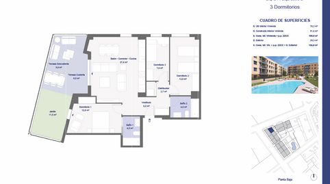 Foto 2 de Piso en venta en Hort de L’oca y Begònia, Sant Jordi, Tarragona