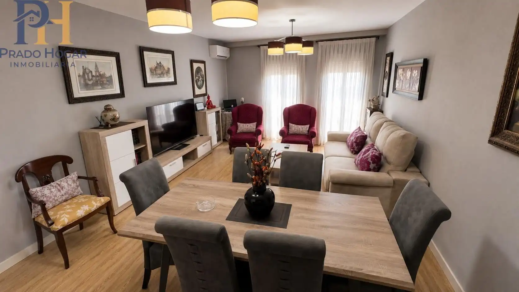 Sala de estar de Piso en venta en Cebolla con Aire acondicionado, Calefacción y Terraza