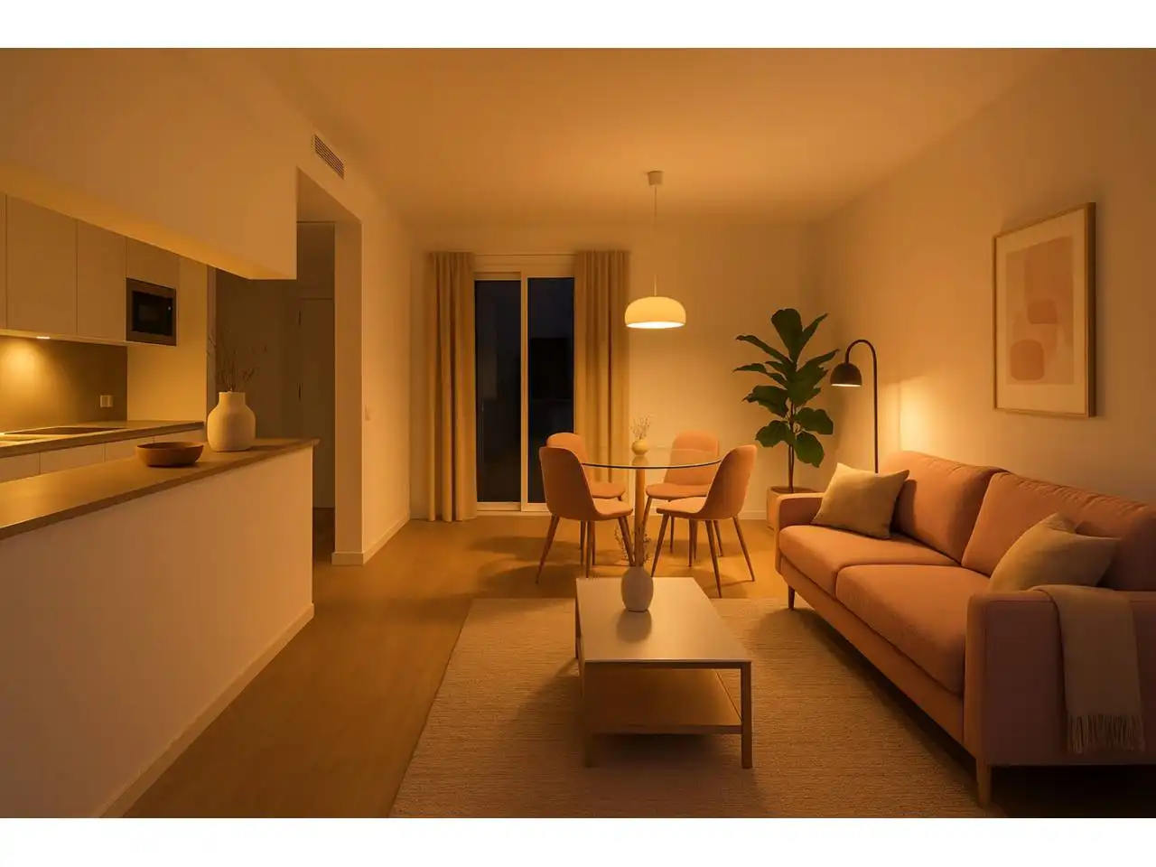 Wohnzimmer von Wohnung zum Verkauf in Granollers mit Klimaanlage, Heizung und Parkett