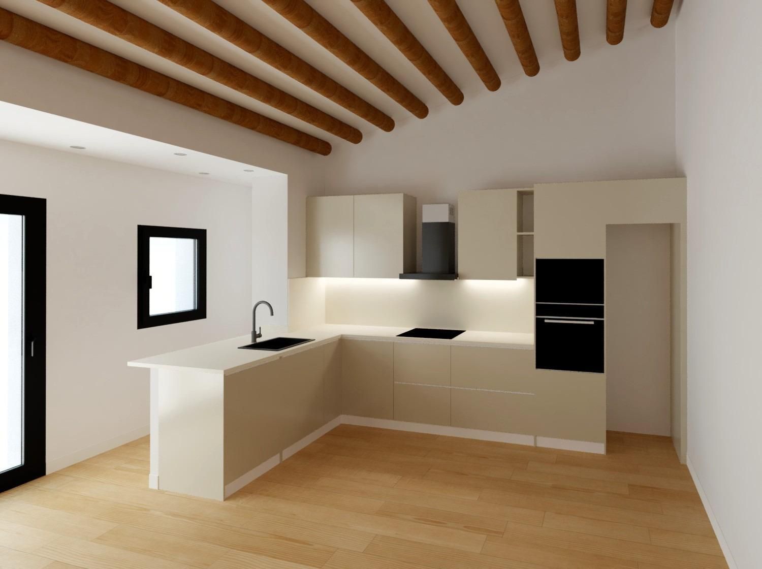 Cuina de Apartament en venda en Mataró amb Calefacció i Terrassa