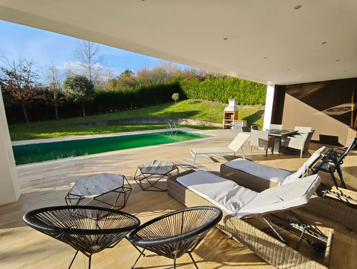 Terraza de Casa o chalet en venta en Berriz con Calefacción, Jardín privado y Piscina