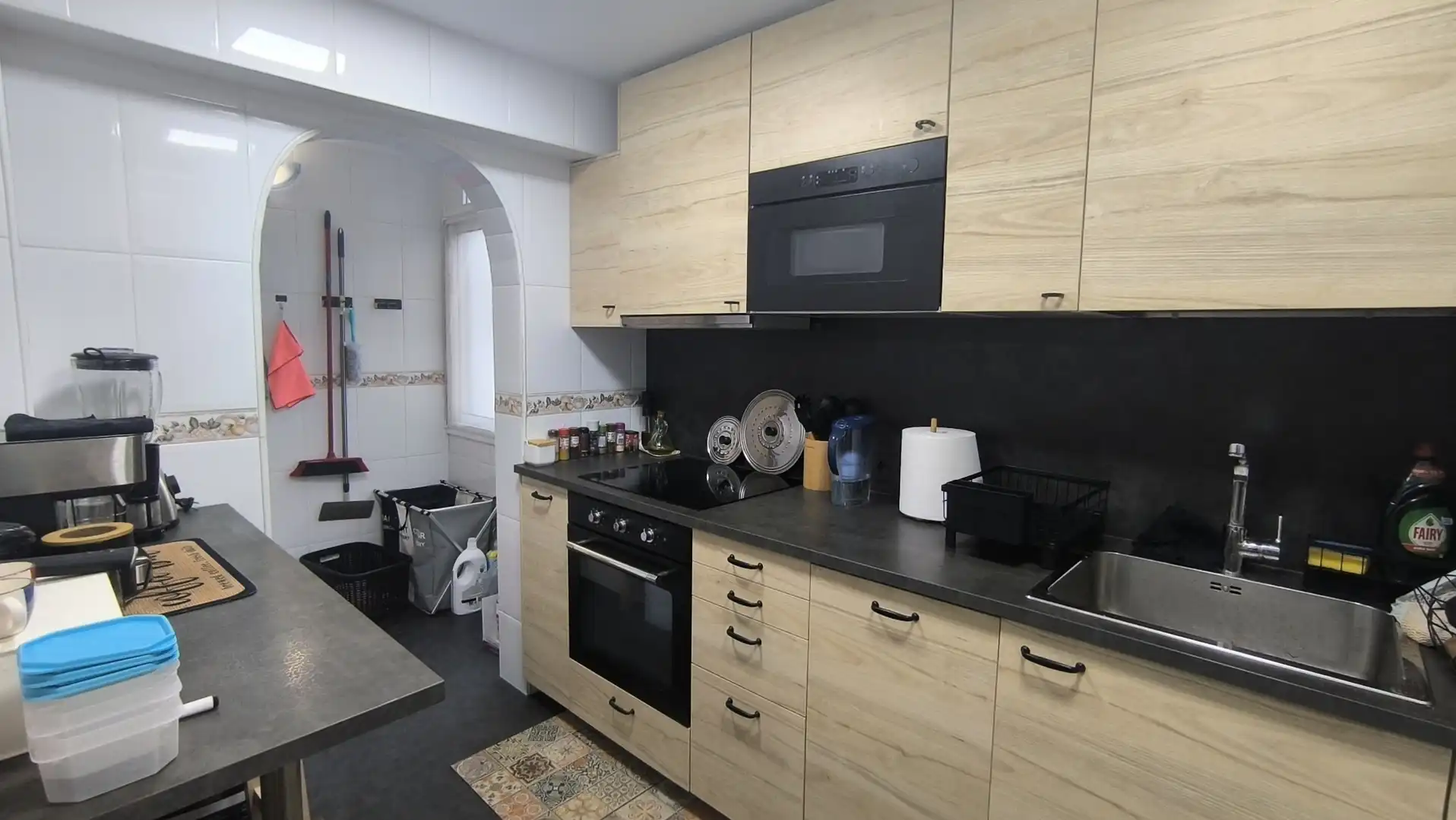 Küche von Wohnung zum Verkauf in Tarragona mit Klimaanlage, Parkett und Terrasse