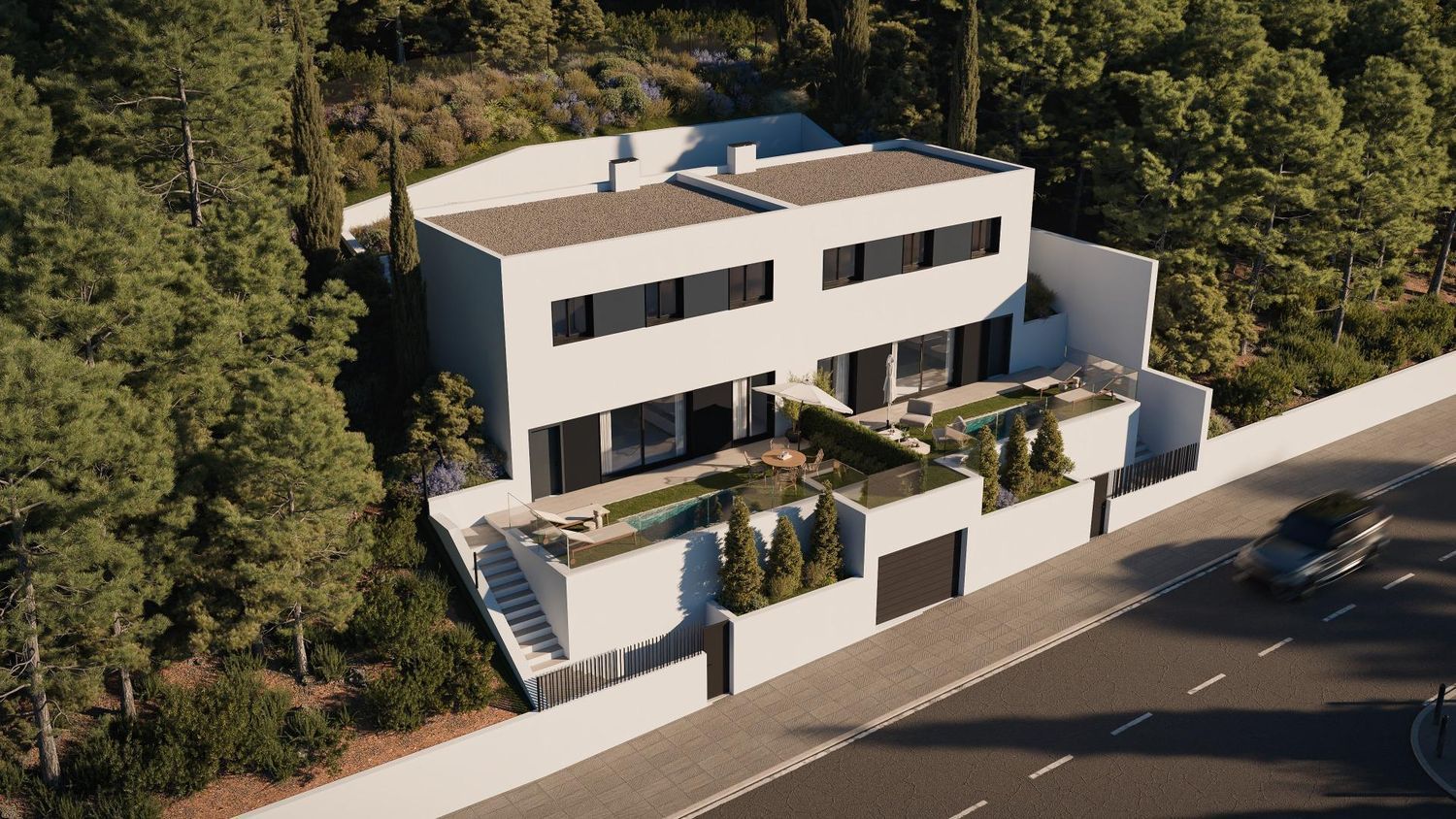 Exterior view of House or chalet for sale in Terrassa