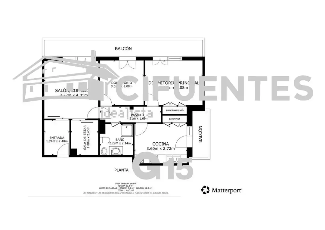 Wohnung zum Verkauf in Usurbil mit Terrasse, Abstellraum und Balkon