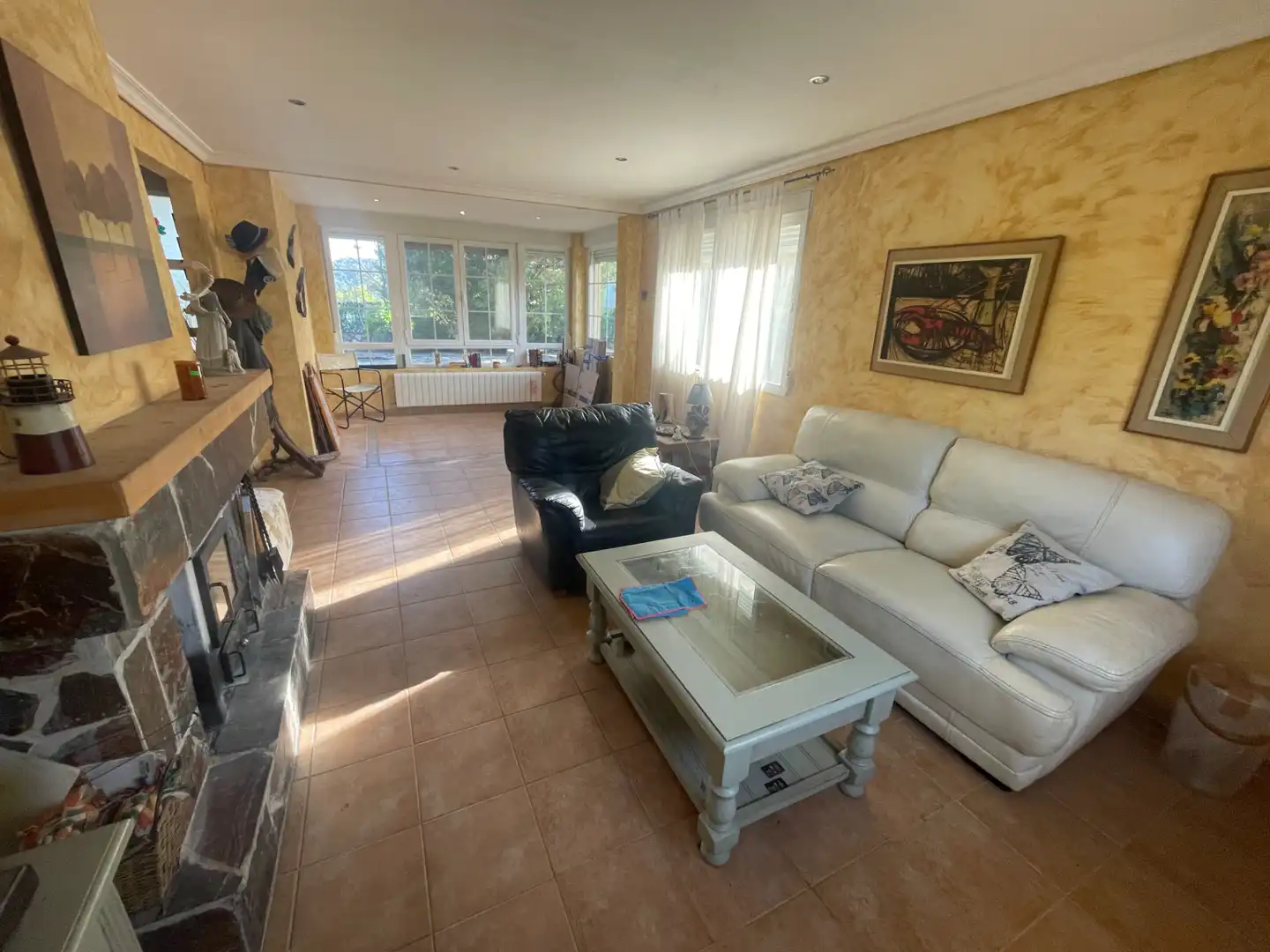 Sala de estar de Casa o chalet en venta en Albalate de Zorita con Calefacción, Jardín privado y Terraza
