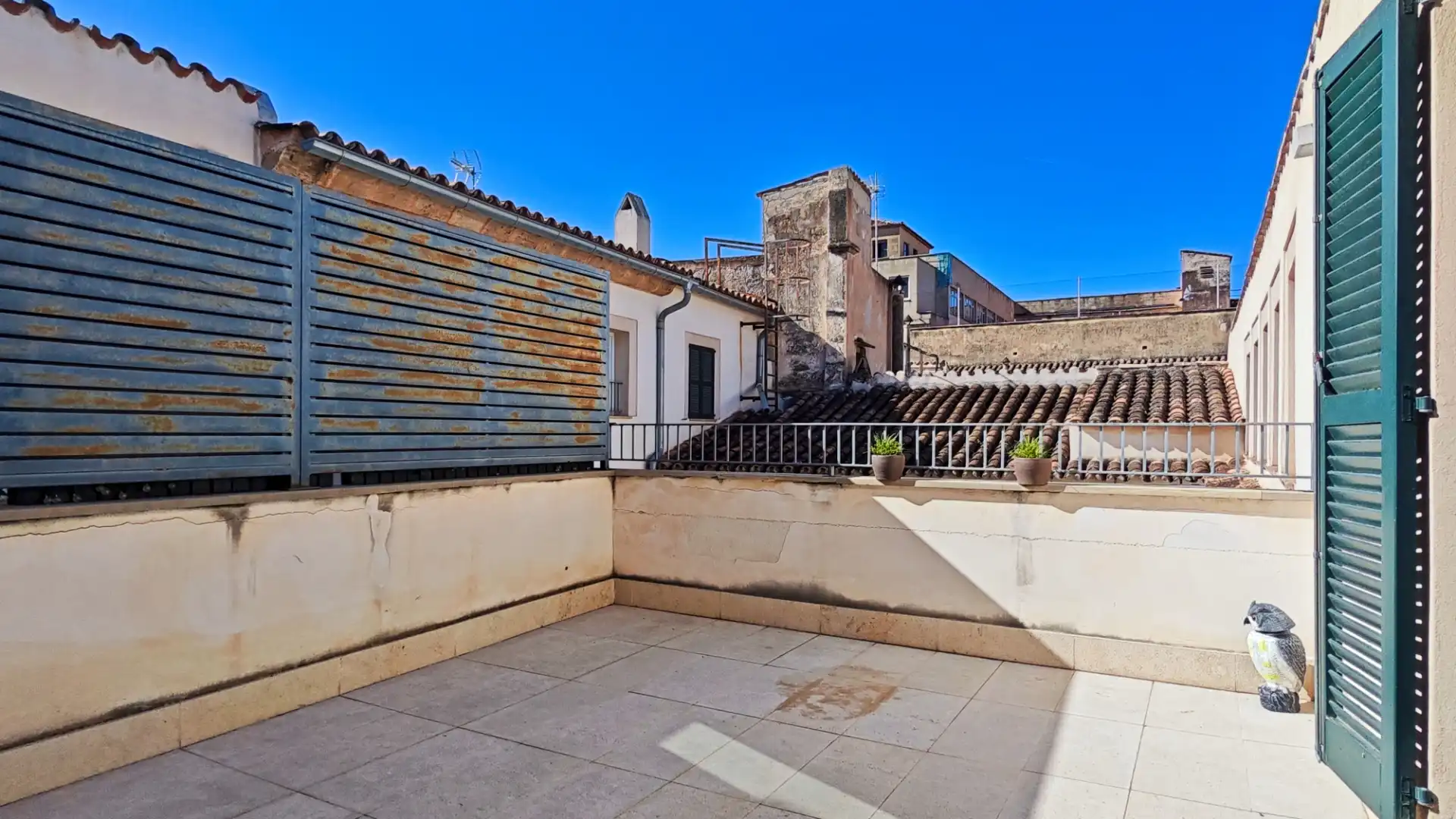 Terrasse von Dachboden zur Miete in  Palma de Mallorca mit Klimaanlage, Heizung und Parkett
