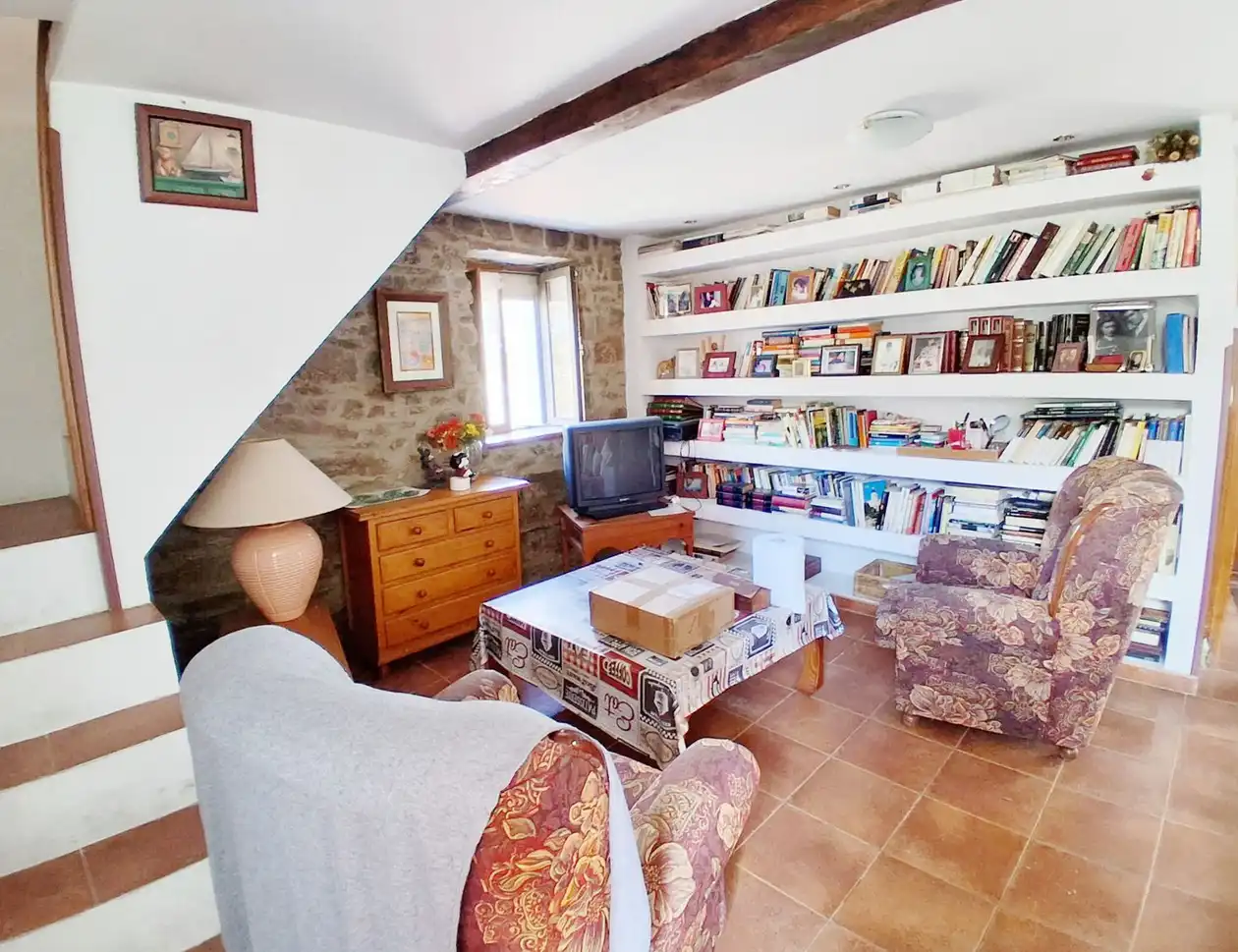 Living room of Houses for sale in Mieres (Asturias)  with Heating, Terrace and Storage room