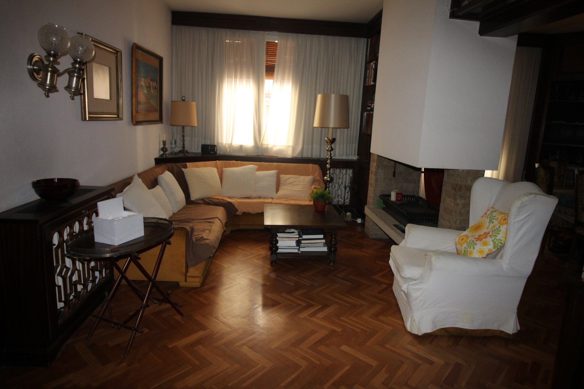 Living room of House or chalet for sale in Figueres  with Heating