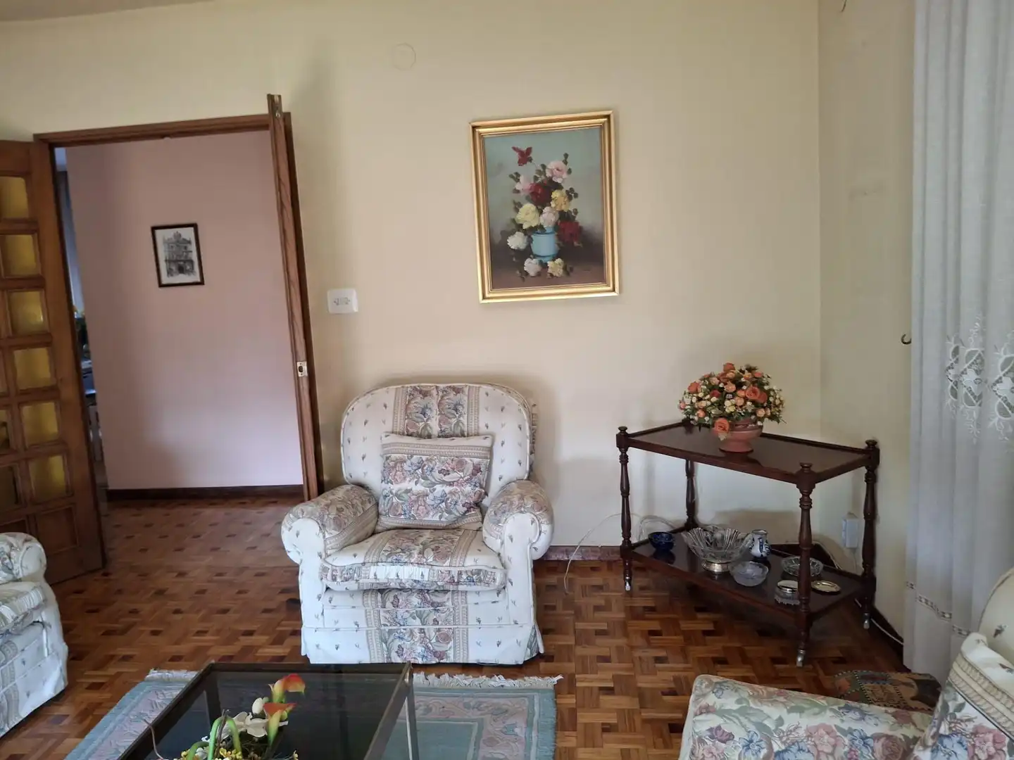 Living room of Houses for sale in Ourense Capital   with Air Conditioner, Heating and Private garden
