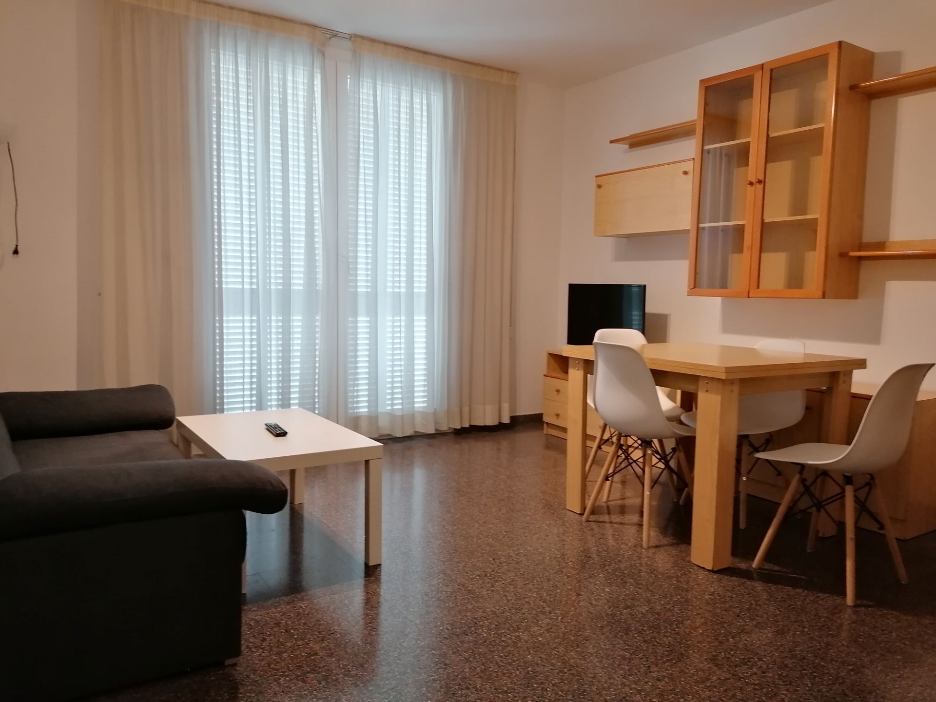 Sala d'estar de Apartament de lloguer en Girona Capital amb Aire condicionat, Calefacció i Moblat