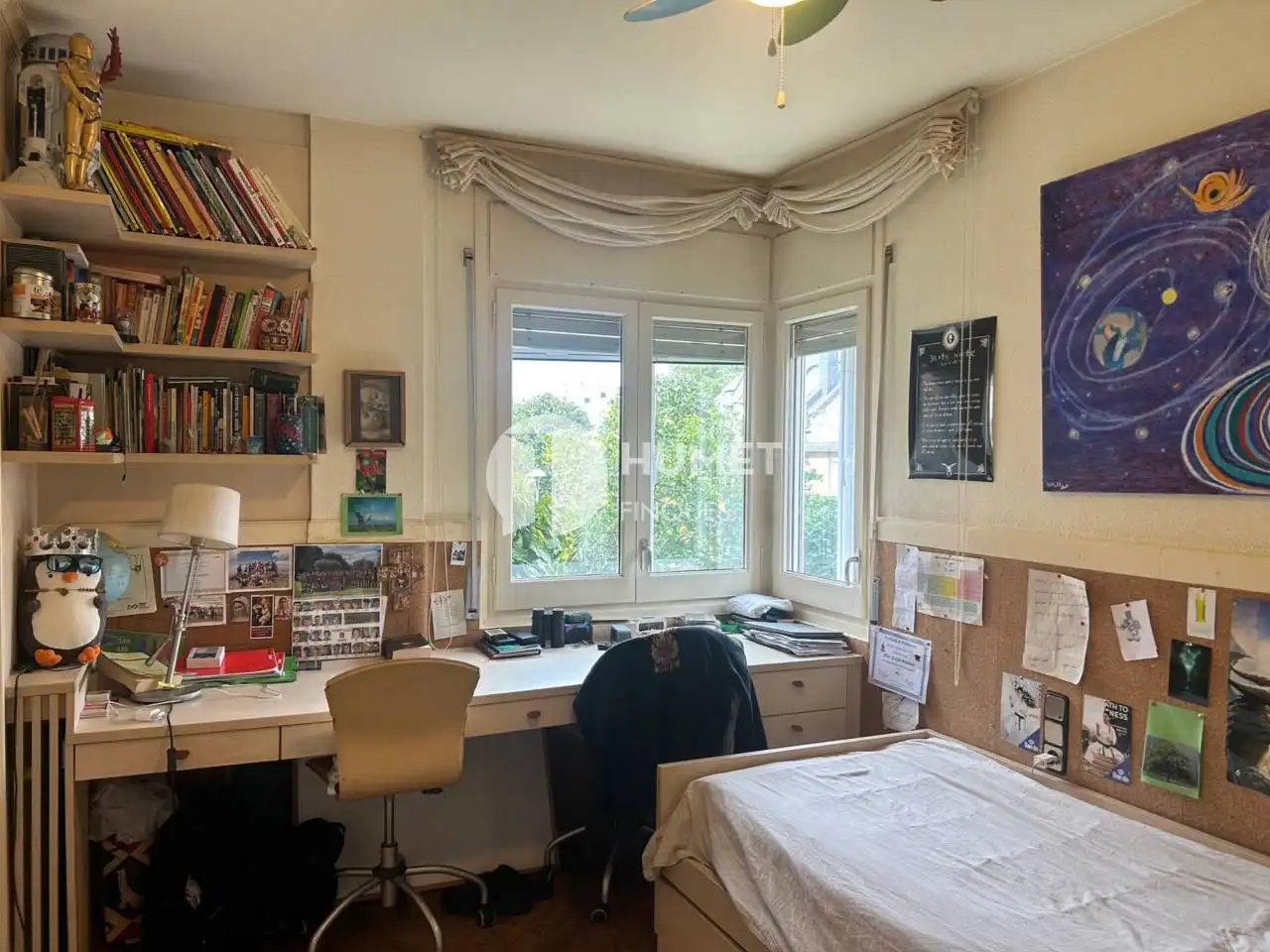 Bedroom of Flat for sale in Sant Cugat del Vallès  with Air Conditioner, Heating and Private garden