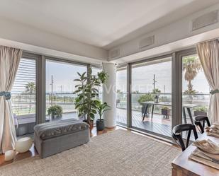 Sala d'estar de Apartament en venda en  Barcelona Capital amb Aire condicionat, Calefacció i Terrassa