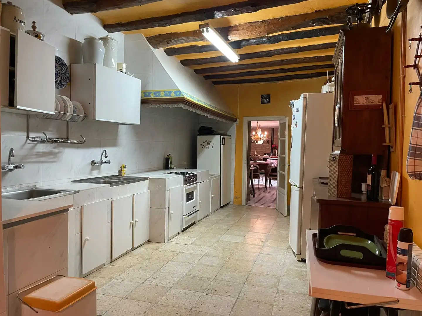 Cocina de Casa adosada en venta en Uncastillo con Terraza, Trastero y Amueblado
