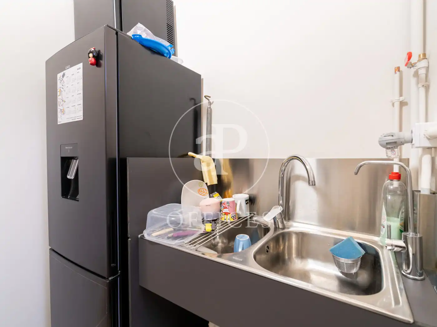 Kitchen of Office for rent in Barcelona  with Air Conditioner and Heating