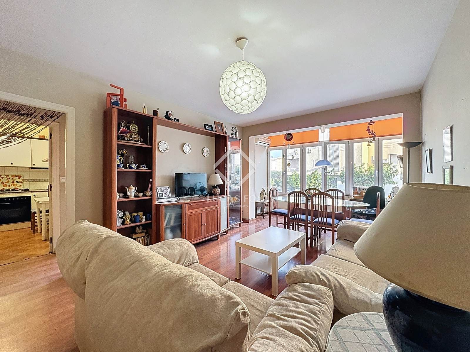 Living room of Flat for sale in Maó  with Air Conditioner, Furnished and Balcony