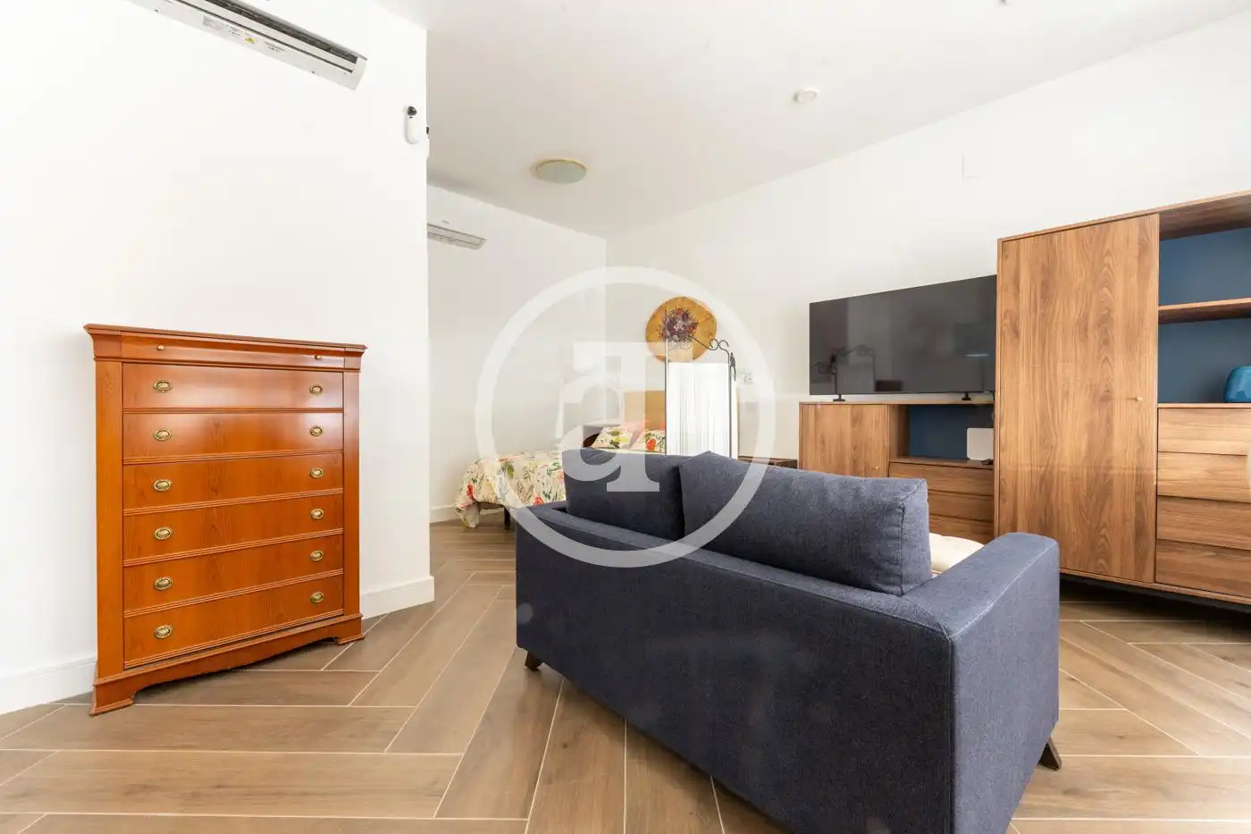 Wohnzimmer von Wohnung zur Miete in Madrid mit Klimaanlage, Heizung und Möbliert