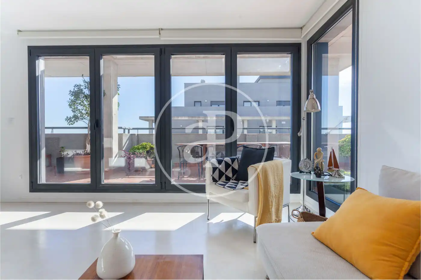 Sala de estar de Ático en venta en Valencia con Aire acondicionado, Calefacción y Terraza