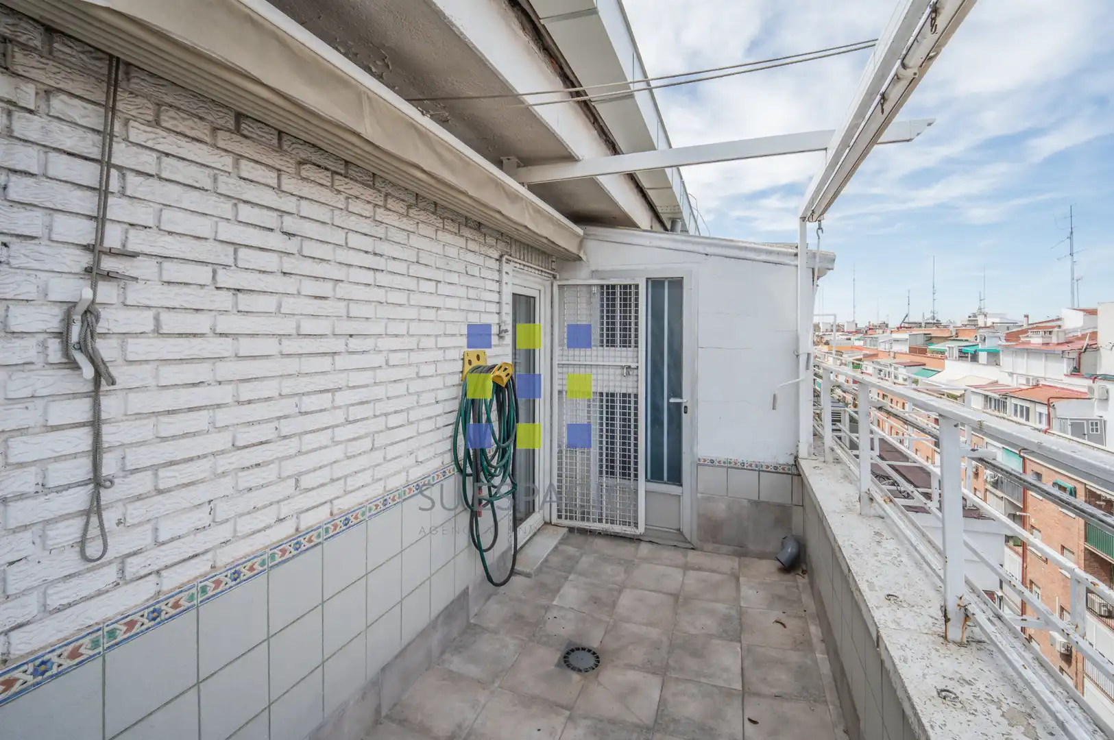 Terrasse von Dachboden zum Verkauf in Madrid mit Klimaanlage, Heizung und Parkett