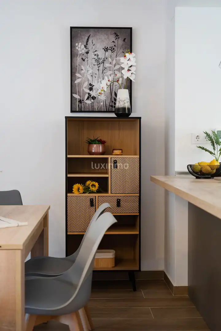 Schlafzimmer von Dachboden zum Verkauf in Jávea / Xàbia mit Klimaanlage, Abstellraum und Balkon