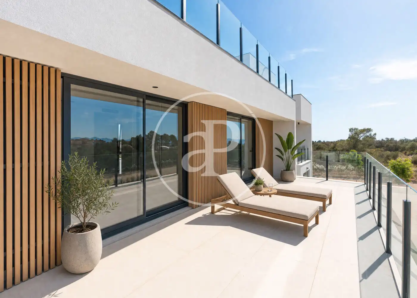 Terraza de Casa o chalet en venta en  Palma de Mallorca con Aire acondicionado, Calefacción y Jardín privado