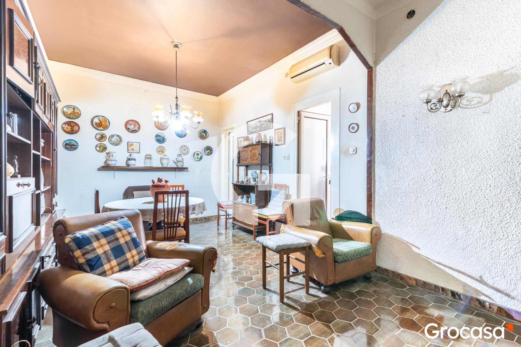 Living room of Flat for sale in Sant Joan Despí  with Air Conditioner, Terrace and Storage room