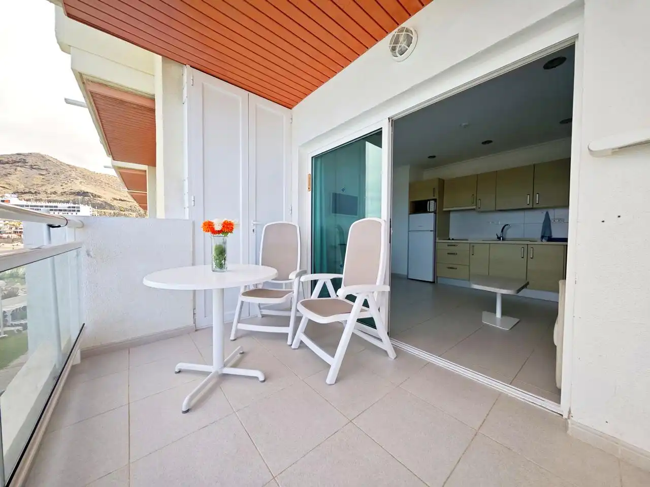 Terrasse von Wohnung zum Verkauf in Mogán mit Terrasse, Möbliert und Balkon