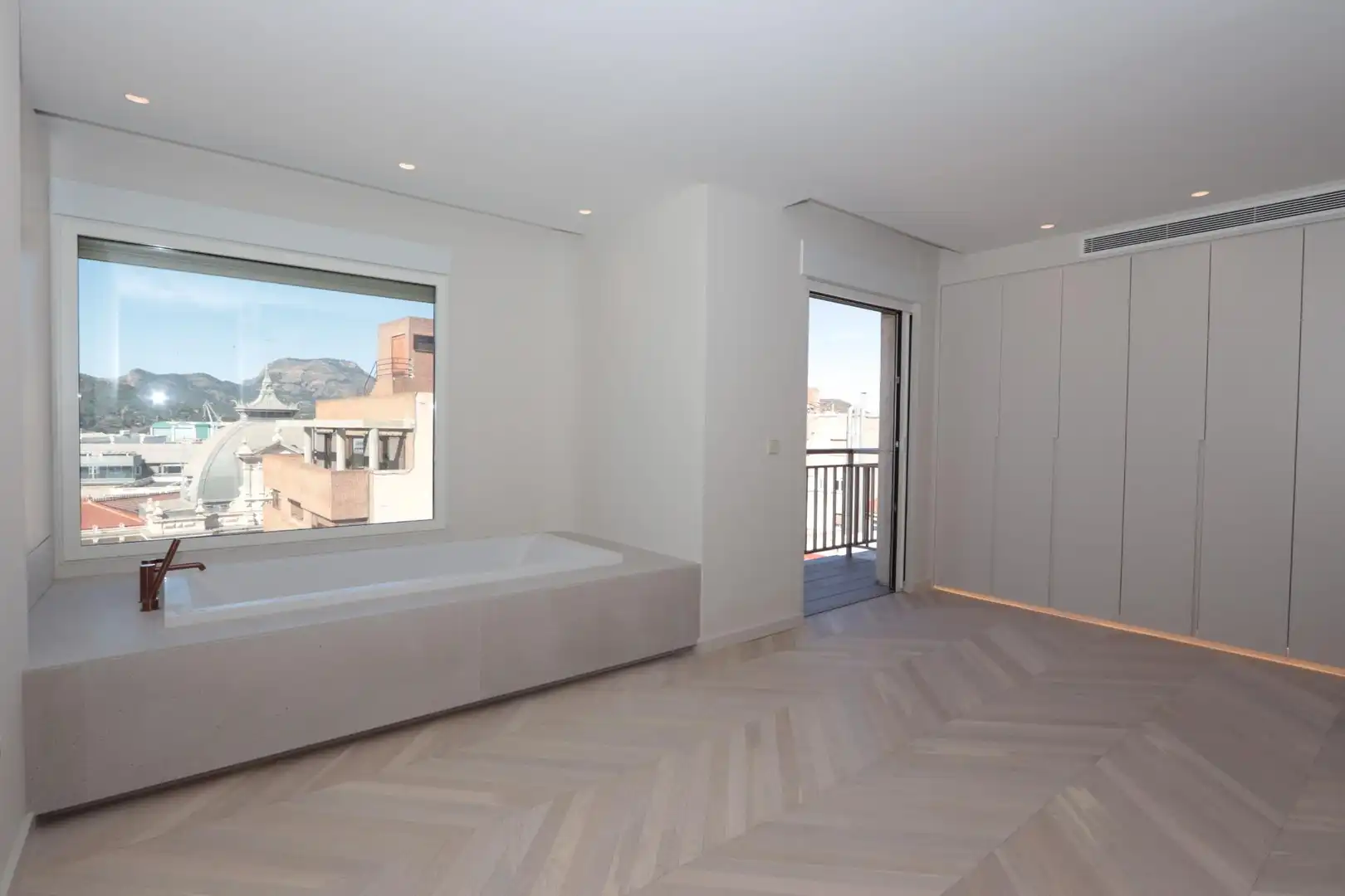 Schlafzimmer von Dachboden zum Verkauf in Cartagena mit Klimaanlage, Heizung und Parkett