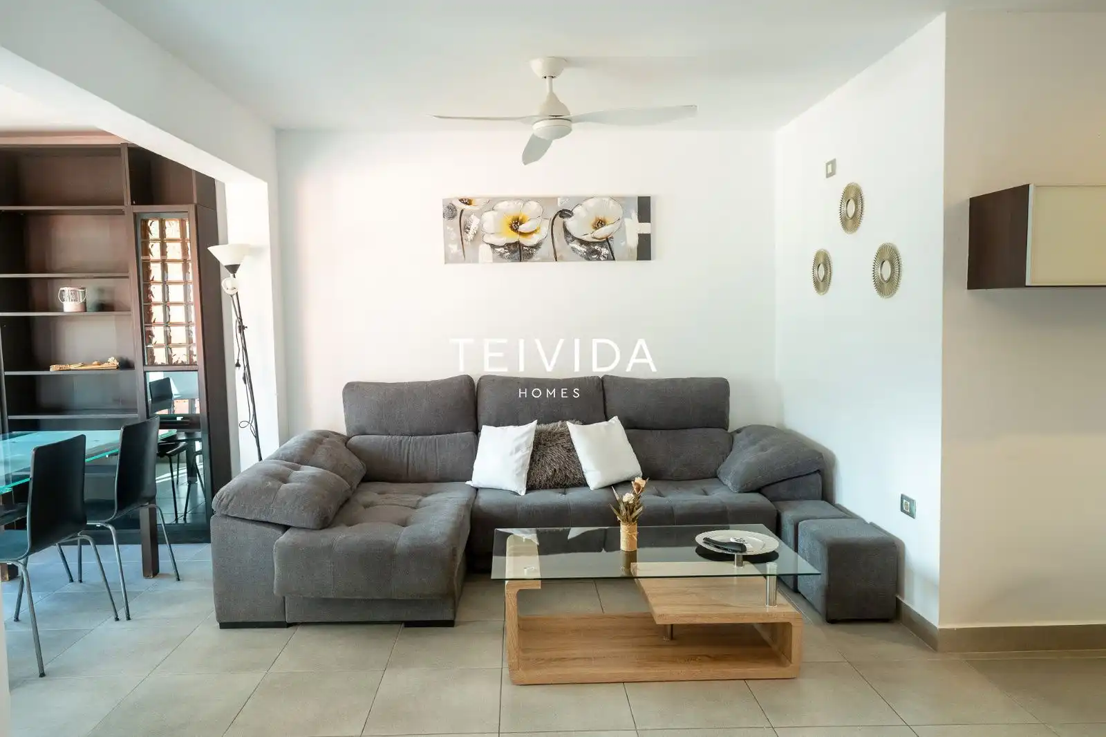 Living room of Flat for rent in Adeje  with Air Conditioner, Terrace and Swimming Pool